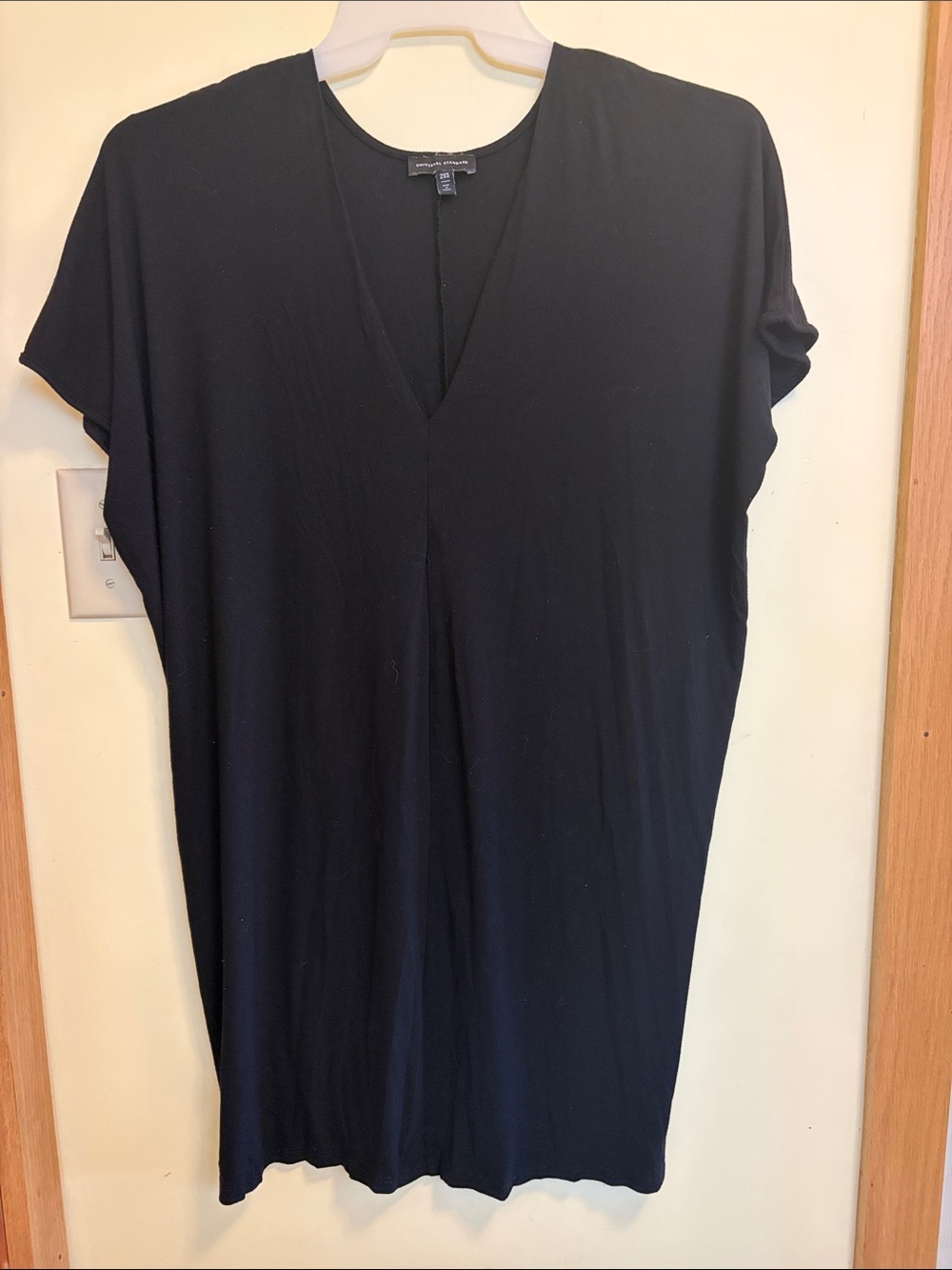 Universal Standard Black V-Neck Tunic Dress